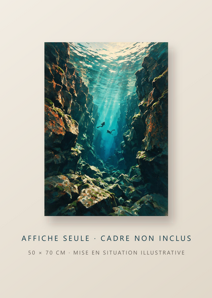 Silfra, affiche vendue sans cadre