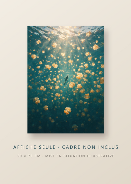 La Pluie d’Or, affiche vendue sans cadre