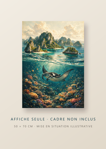 Le Vol Silencieux, affiche vendue sans cadre