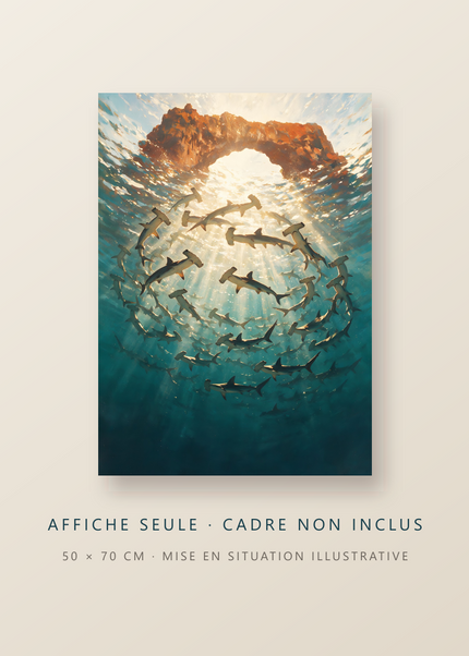 La Ronde des Ombres, affiche vendue sans cadre