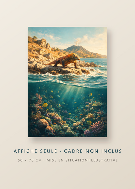 Le Gardien du Volcan, affiche vendue sans cadre