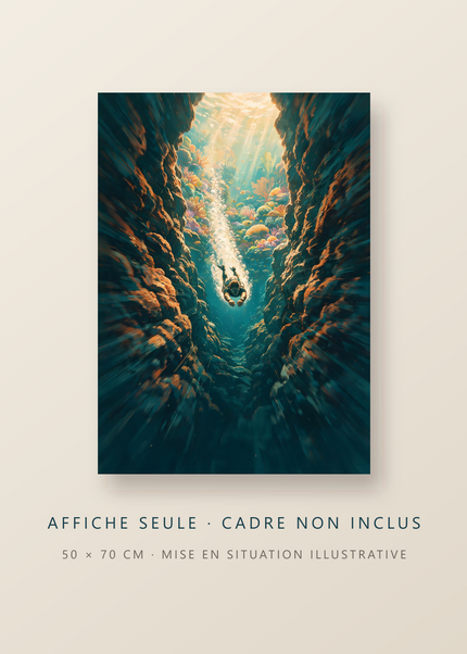 Dans la Faille, affiche vendue sans cadre